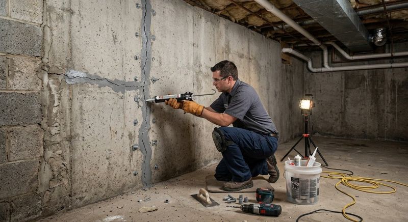 Basement Crack Repair in Easley, SC