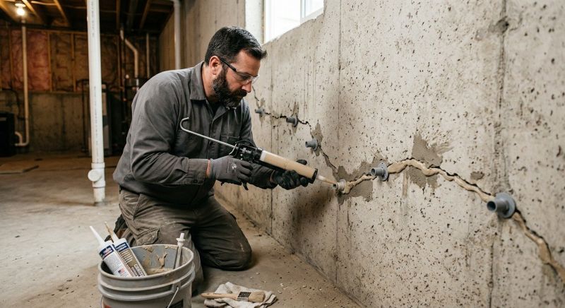 Basement Crack Repair in Easley, SC