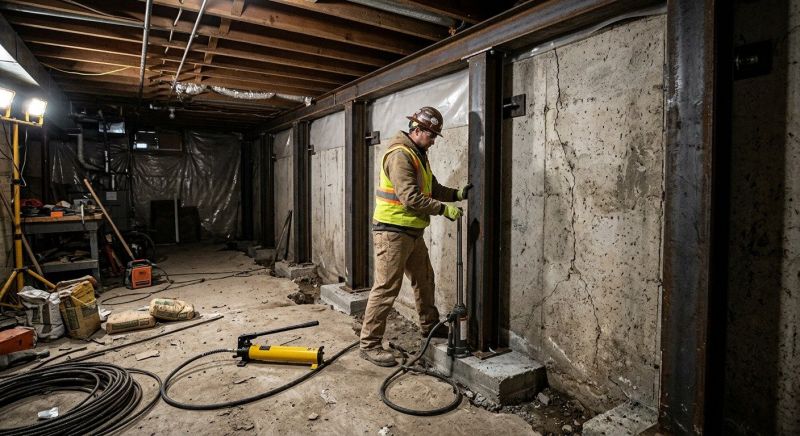 Basement Stabilization in Easley, SC