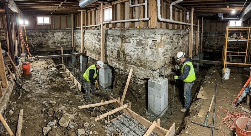 Basement Underpinning in Easley, SC