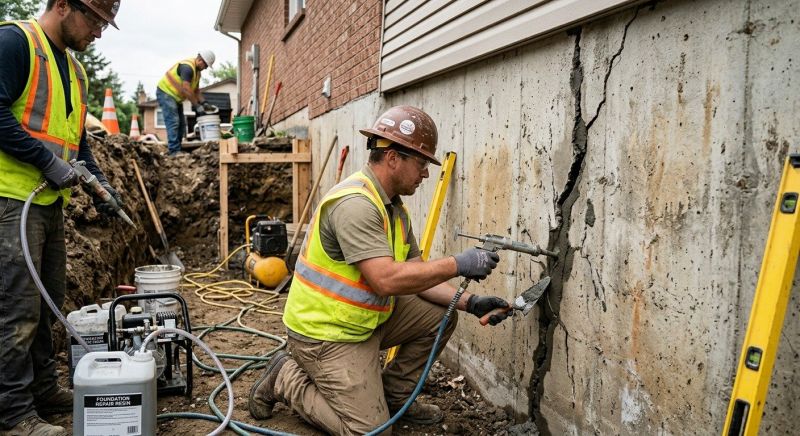 Cracked Foundation Repair in Greer, SC
