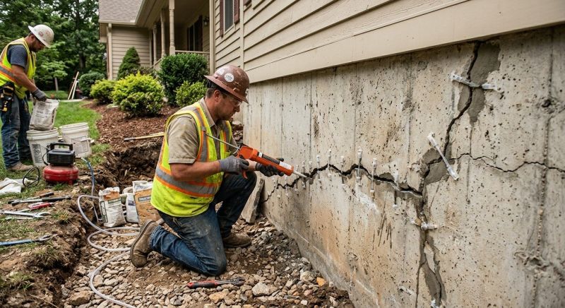 Cracked Foundation Repair in Seneca, SC