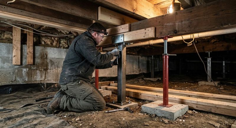 Crawlspace Structural Repair in Easley, SC