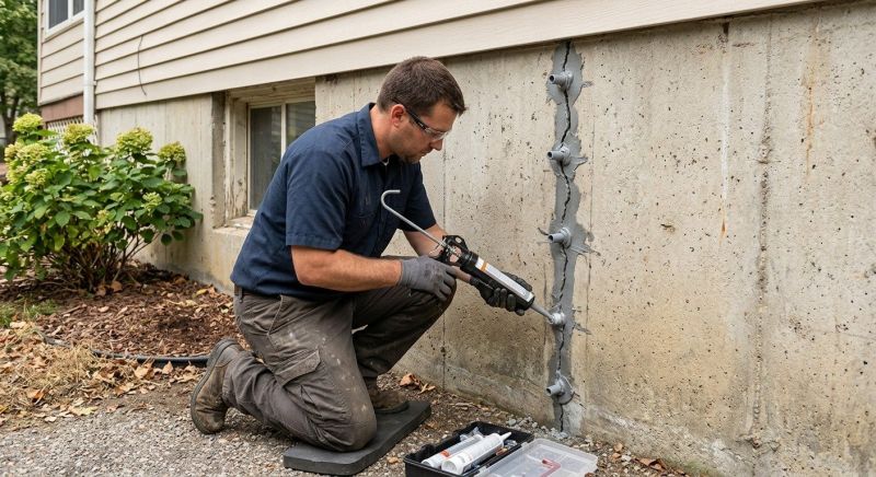 Foundation Crack Sealing in Easley, SC