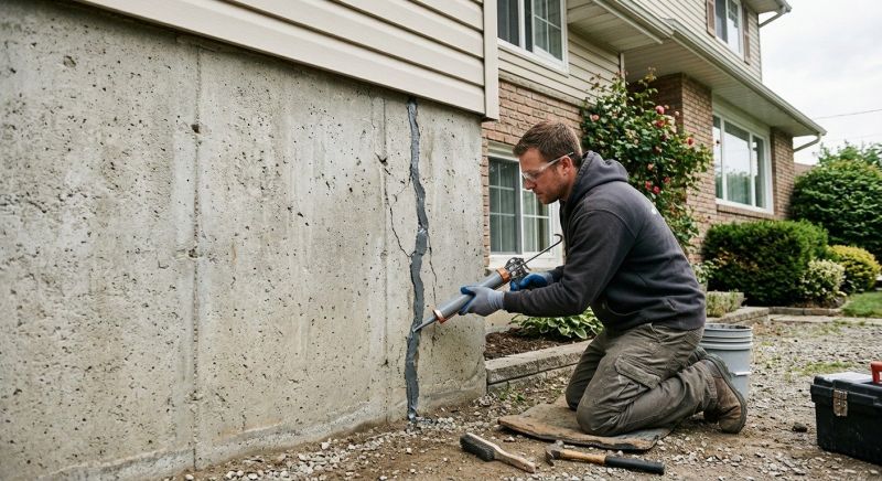 Foundation Crack Sealing in Easley, SC