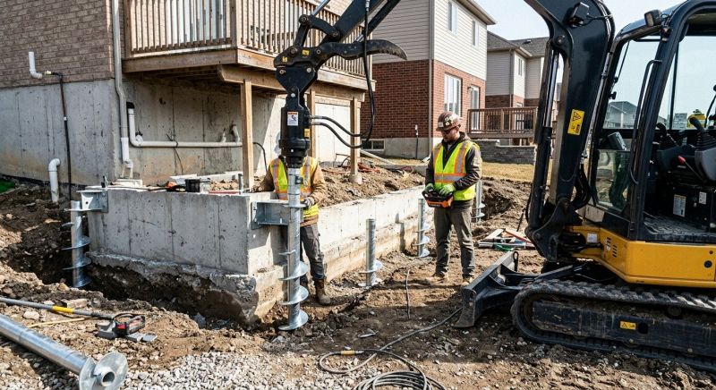 Helical Pile Installation in Easley, SC