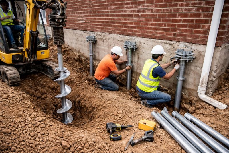 Helical Pile Installation in Easley, SC