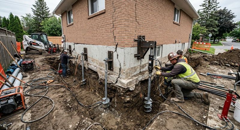Sinking Foundation Repair in Anderson, SC