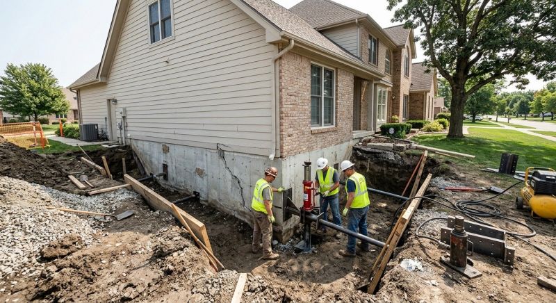 Sinking Foundation Repair in Easley, SC