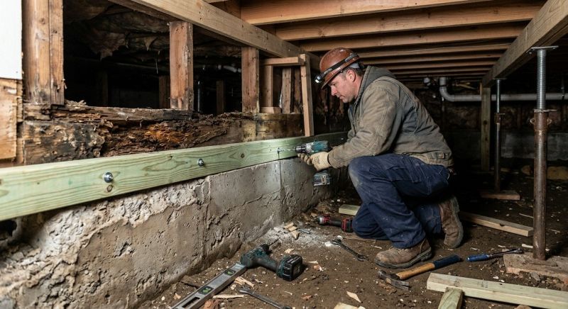 Sinking Foundation Repair in Simpsonville, SC