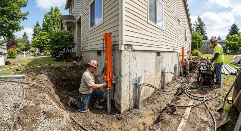 Sinking Foundation Repair in Simpsonville, SC