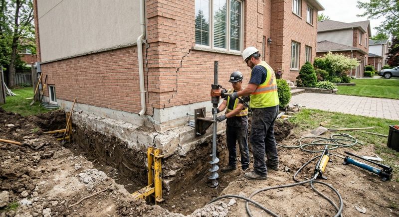 Sinking Foundation Repair in Taylors, SC