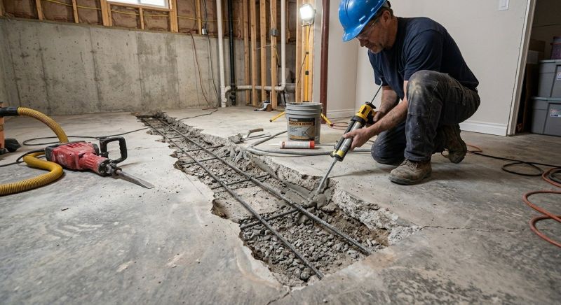 Slab Foundation Repair in Easley, SC