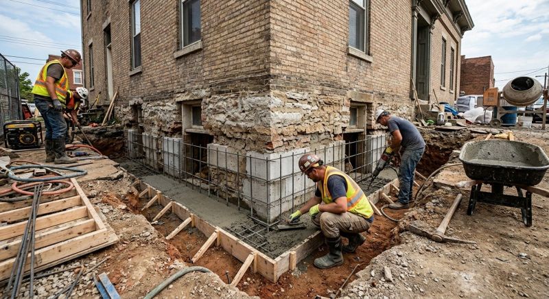 Structural Underpinning in Easley, SC